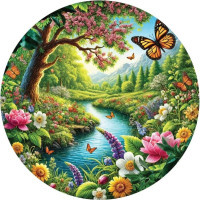 ART PUZZLE Okrúhle puzzle Monarchova záhrada 570 dielikov