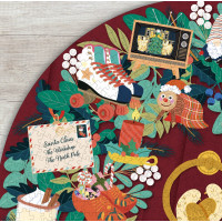 RIDLEY'S GAMES Okrúhle puzzle Odpočítavanie do Vianoc 1000 dielikov