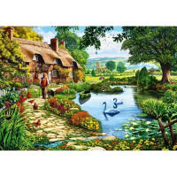 BLUEBIRD Puzzle Chata pri jazere 500 dielikov