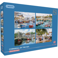 GIBSONS Puzzle Cornwall pri mori 4x500 dielikov