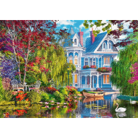 TREFL Puzzle Dom pri jazere 2000 dielikov