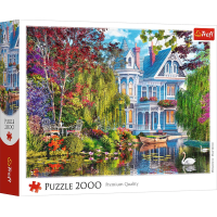 TREFL Puzzle Dom pri jazere 2000 dielikov