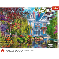TREFL Puzzle Dom pri jazere 2000 dielikov