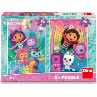 DINO Puzzle Gábinin kúzelný domček: Disco párty 24+48 dielikov