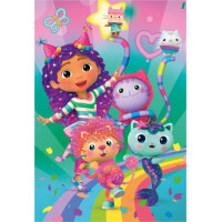 DINO Puzzle Gábinin kúzelný domček: Disco párty 24+48 dielikov