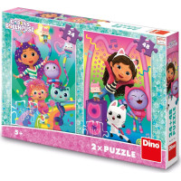 DINO Puzzle Gábinin kúzelný domček: Disco párty 24+48 dielikov