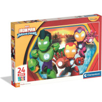 CLEMENTONI Puzzle Iron Man a jeho úžasní priatelia MAXI 24 dielikov