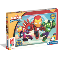 CLEMENTONI Puzzle Iron Man a jeho úžasní priatelia MAXI 60 dielikov