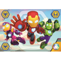 CLEMENTONI Puzzle Iron Man a jeho úžasní priatelia MAXI 60 dielikov