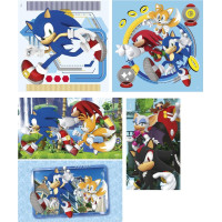 CLEMENTONI Puzzle Ježko Sonic 10v1