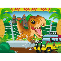 RAVENSBURGER Puzzle Jurský svet: Objavitelia 4v1 (12,16,20,24 dielikov)