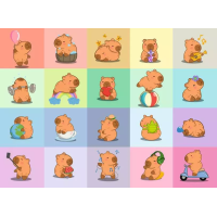 RAVENSBURGER Puzzle Kapybara XXL 100 dielikov