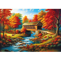 ART PUZZLE Puzzle Most lemovaný stromami 500 dielikov
