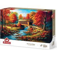 ART PUZZLE Puzzle Most lemovaný stromami 500 dielikov