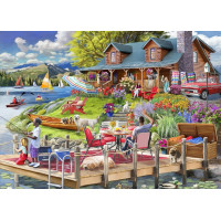 BLUEBIRD Puzzle Odpočinok pri jazere 500 dielikov