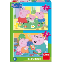 DINO Puzzle Prasiatko Peppa: Domov 24+48 dielikov