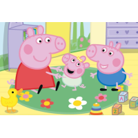DINO Puzzle Prasiatko Peppa: Domov 24+48 dielikov