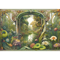 INTERDRUK Puzzle Secret Garden: Zabudnutá záhrada 500 dielikov