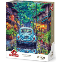 ART PUZZLE Puzzle Tokio v daždi 500 dielikov