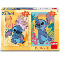 DINO Puzzle Zamilovaný Stitch 24+48 dielikov