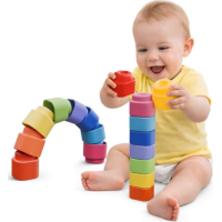 CLEMENTONI Soft Clemmy Sada 9 mäkkých kociek