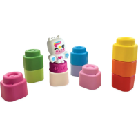 CLEMENTONI Soft Clemmy Sada 10 mäkkých kociek + figúrka jednorožca