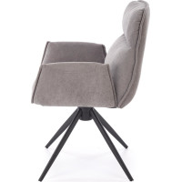 Jedálenská otočná stolička K574 - popolavo šedá