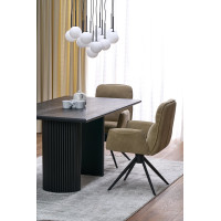 Jedálenská otočná stolička K574 - tmavo béžová