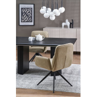 Jedálenská otočná stolička K574 - tmavo béžová