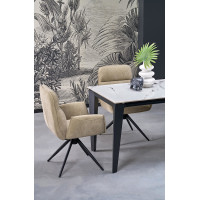 Jedálenská otočná stolička K574 - tmavo béžová