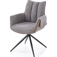 Jedálenská otočná stolička K579 - popolavo šedá
