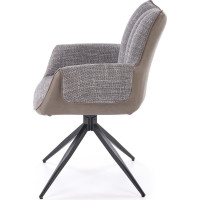 Jedálenská otočná stolička K579 - popolavo šedá