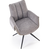 Jedálenská otočná stolička K579 - popolavo šedá