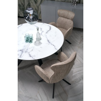 Jedálenská otočná stolička K571 - tmavo béžová