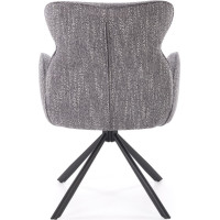 Jedálenská otočná stolička K571 - popolavo šedá