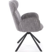 Jedálenská otočná stolička K571 - popolavo šedá