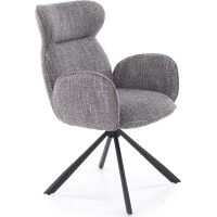 Jedálenská otočná stolička K571 - popolavo šedá