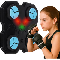 Boxerský nástenný trenažér KX3006 s hudbou, LED a USB + rukavice