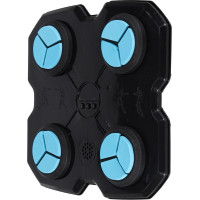 Boxerský nástenný trenažér KX3006 s hudbou, LED a USB + rukavice