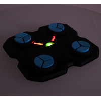 Boxerský nástenný trenažér KX3006 s hudbou, LED a USB + rukavice