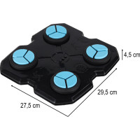 Boxerský nástenný trenažér KX3006 s hudbou, LED a USB + rukavice