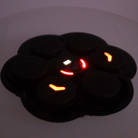 Boxerský nástenný trenažér KX3007 s hudbou, LED a USB + rukavice