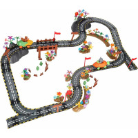 Magnetická závodná dráha - 2 svietiace vozidlá - 310 prvkov