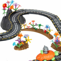 Magnetická závodná dráha - 2 svietiace vozidlá - 310 prvkov