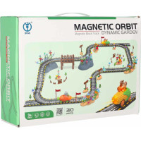 Magnetická závodná dráha - 2 svietiace vozidlá - 310 prvkov