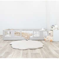 Detská Montessori posteľ z masívu borovice LUNA - 190x90 cm