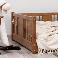 Detská Montessori posteľ z masívu borovice LUNA - 200x90 cm