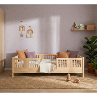 Detská posteľ z masívu borovice LUNA 10 - 160x80 cm