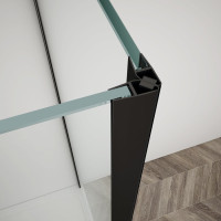 Gelco TRINITY BLACK obdĺžnikový sprchovací kút 1000x900mm, číre sklo, pravé GT5690-10CR-B