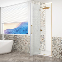 Gelco TRINITY GOLD MATT sprchové dvere do niky 900mm, matné sklo, ľavé GT1290ML-G